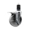 Service Caster 5'' Semi Steel Swivel 1-5/8'' Expanding Stem Caster Total Lock Brake SCC-EXTTL20S515-SSR-158 - alternate 1